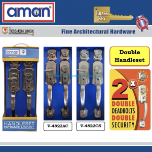 AMAN V4822 Double Handleset Entrance Lock