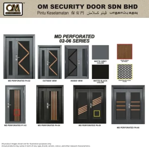 OM Security Door MD Perforated Series