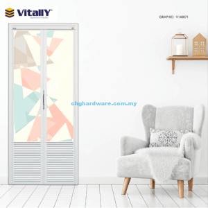 VITALLY Bi-Fold Louvers Aluminium Door